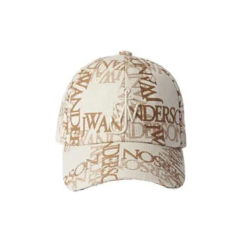 JW Anderson Cotton Baseball Caps Unisex Brown