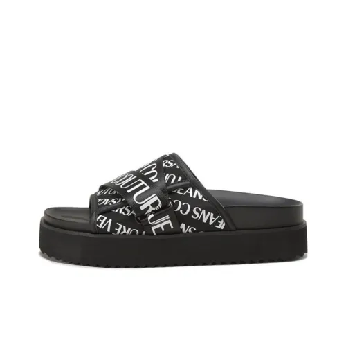 VERSACE JEANS Slide Slippers Men Black