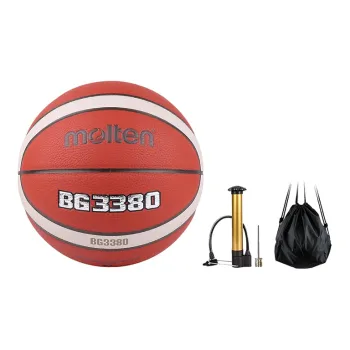 Molten PU Basketball Red White Size 7 Ball Training Match Unisex