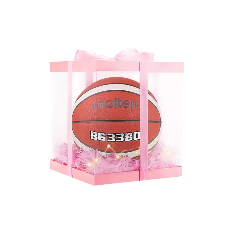 Molten PU Basketball Red White Size 7 Ball Training Match Unisex-7