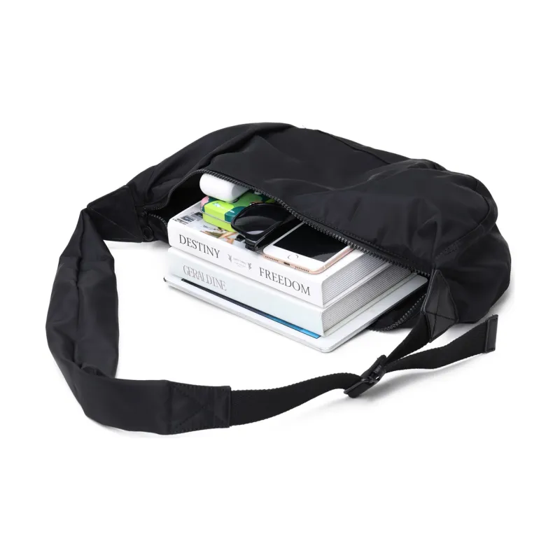 RUIGOR Fabric Dumpling Bag Shoulder Bag Regular Unisex Black-6