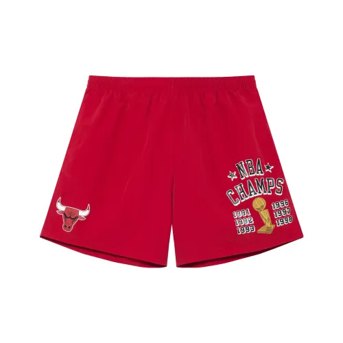 Mitchell Ness Casual Shorts Men Red