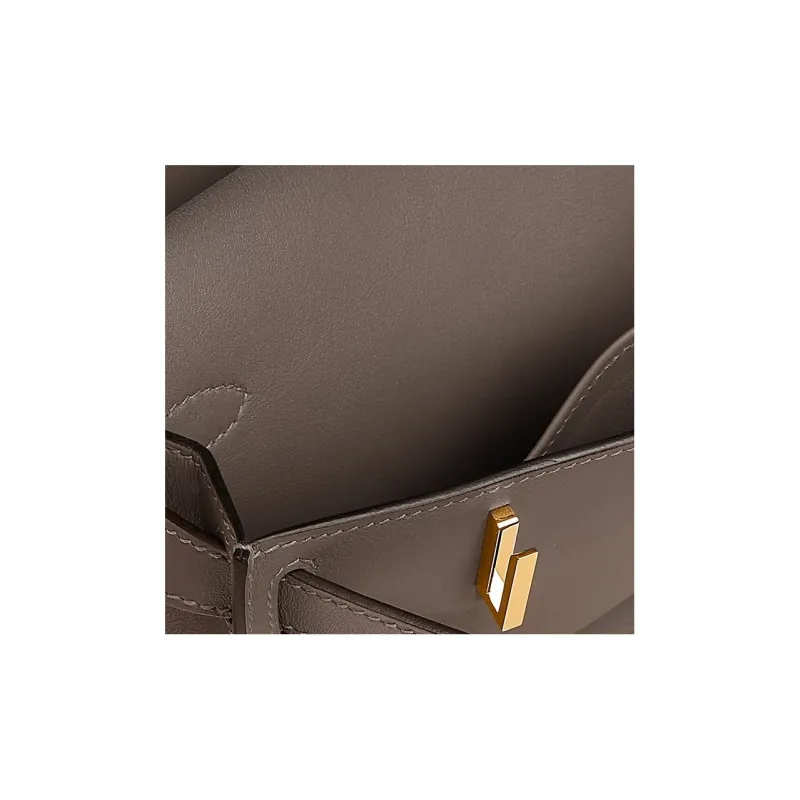 HERMES Jypsiere Swift Calfskin Shoulder Bag Crossbody Bag Mini Women's Elephant Gray-6