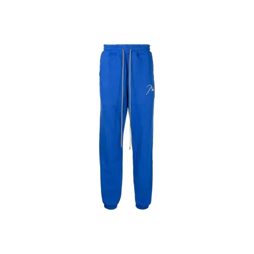 RHUDE Knitted Sweatpants Men Blue