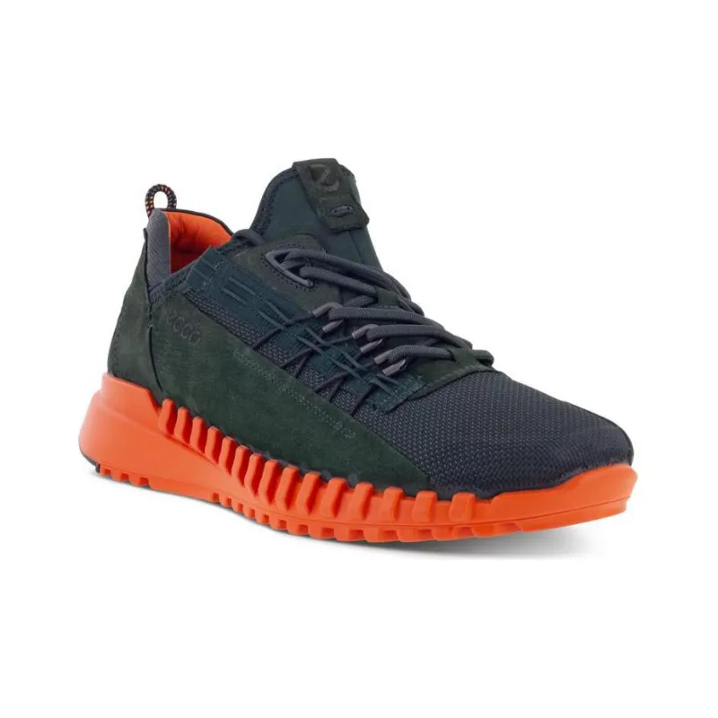 Ecco ZIPFLEX M Low Top Sports Casual Shoes Men's Orange/Navy Blue-1
