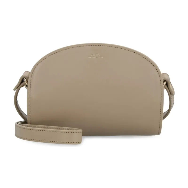 A.P.C Cotton Smooth Leather With Cow Leather Crossbody Bag, Shoulder Bag Mini Women's Nude-0