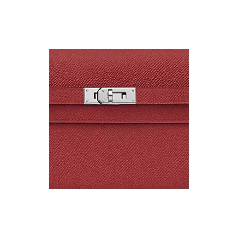 HERMES Kelly To Go Epsom Leather Shoulder Bag Crossbody Bag Women's K1 Rouge Grenade Garnet Red-5