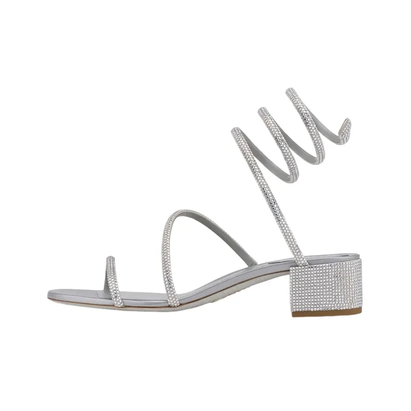 René Caovilla Cleo 45mm Open Toe Sandals-0