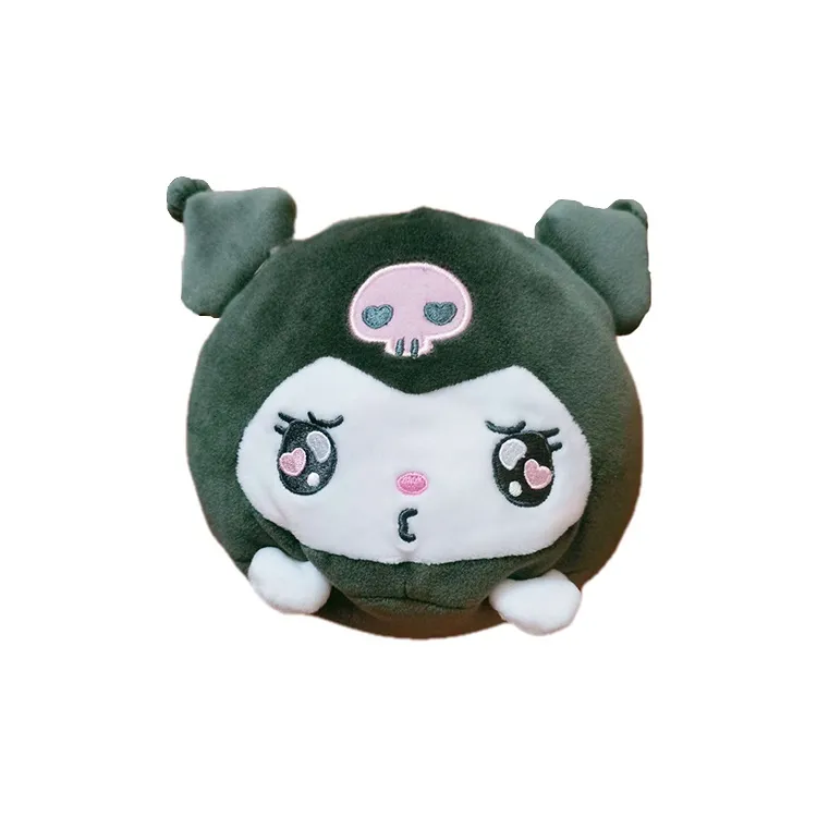 Sanrio Kuromi Crying Face With A Pout Dolls Plush Doll 17cm Height-1