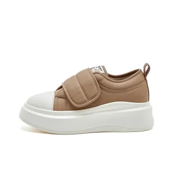 Joy&Mario Skateboard Shoes Women's Low Top Apricot
