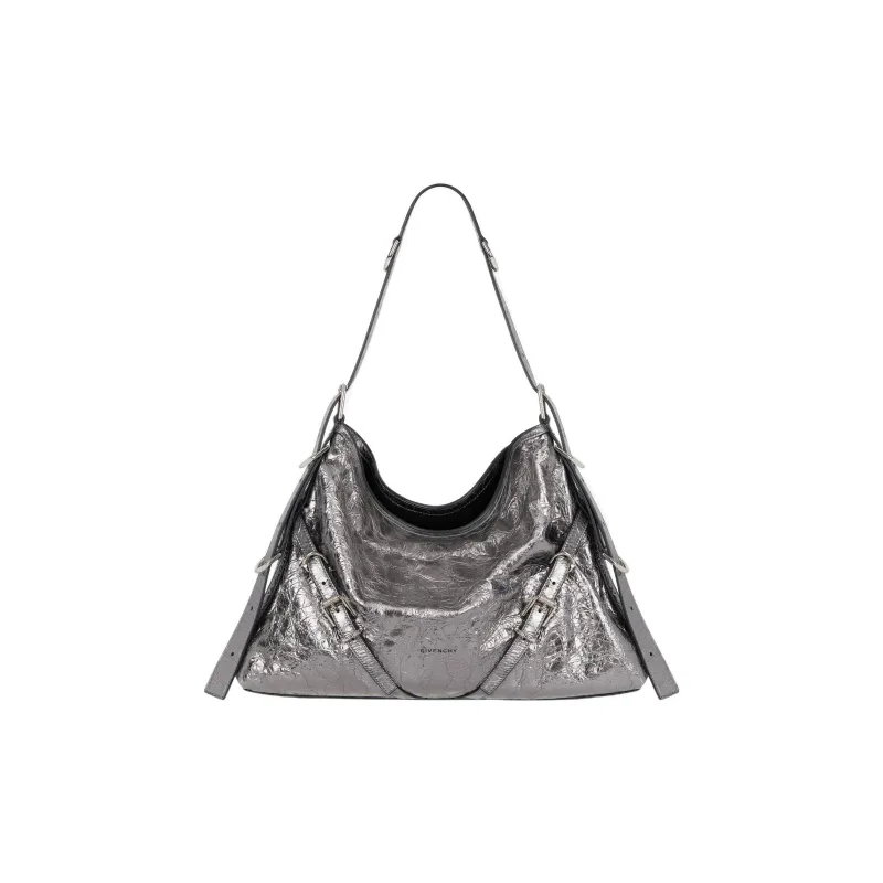 Givenchy Sheepskin Handbag, Shoulder Bag Women's Silver-0