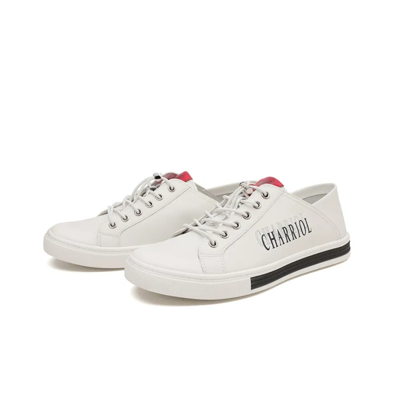 CHARRIOL Stylish Skateboarding Shoes Men's White-2