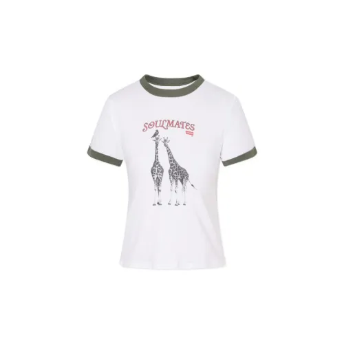 Levis T-Shirts Women's White