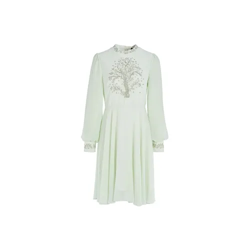 Marie Elie Long-Sleeved Dresses Women's Light Green