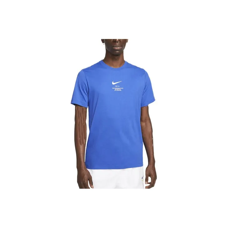 Nike T Shirts Men Blue-1