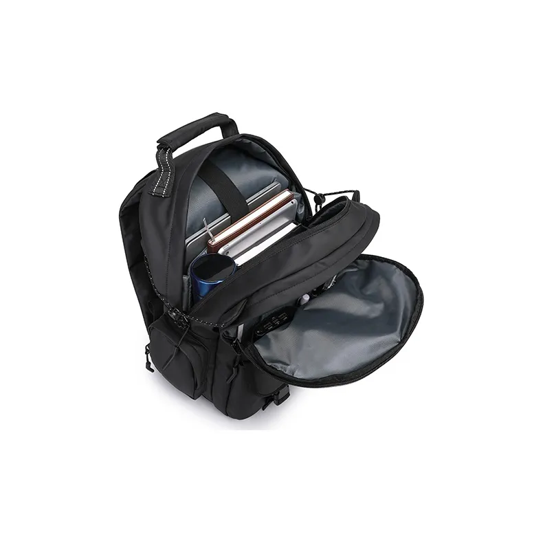 TANGCOOL Oxford Backpack Large Size Unisex Black-4