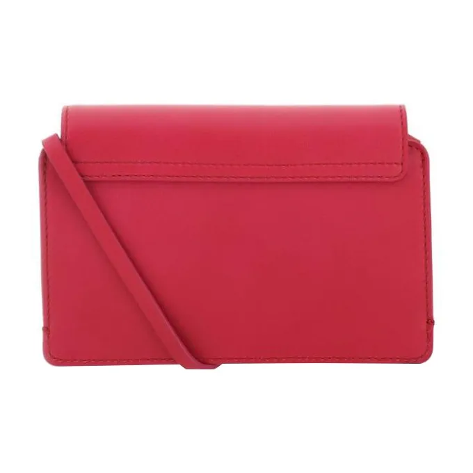 Chloe Mony Calfskin Handheld Shoulder Bag, Crossbody Bag, Wallet Women's Coral Pink-2