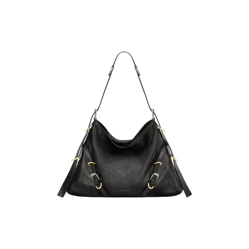 Givenchy Medium Voyou Bag In Leather Black-0
