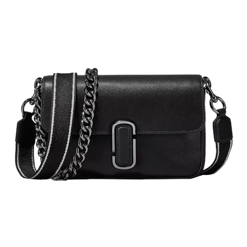 MARC JACOBS Smooth Calf Leather Handheld Crossbody Bag, Shoulder Bag Women's Black