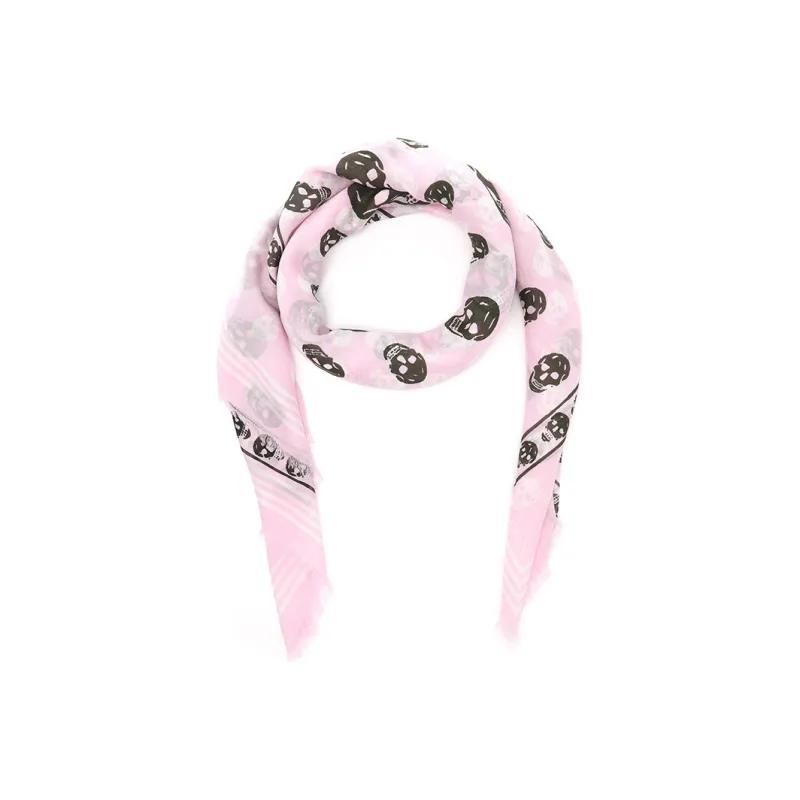 Alexander McQueen Silk Scarves Women's Pink-2
