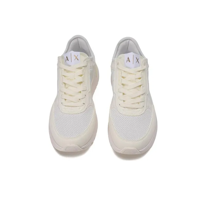 ARMANI EXCHANGE Low Top Sports Casual Shoes Men's Ivory-3