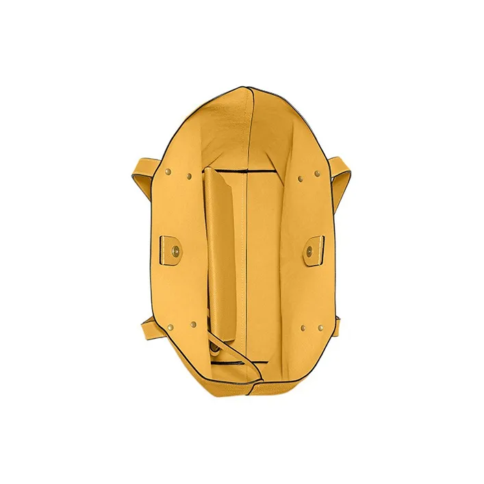 COACH Pebbled Leather Tote Bag, Shopping Bag, Handbag, Shoulder Bag Women's Yellow-2
