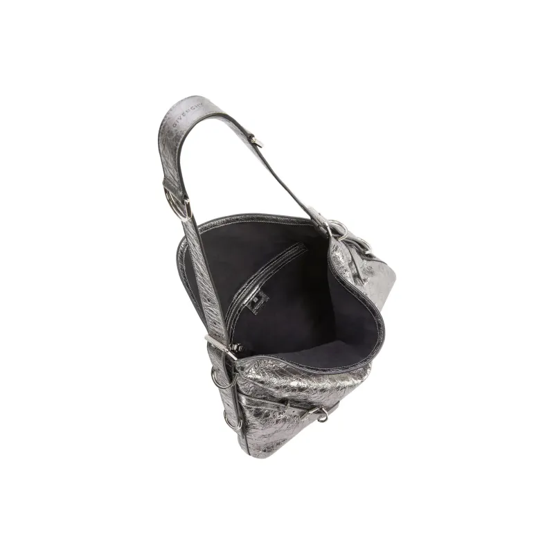 Givenchy Sheepskin Handbag, Shoulder Bag Women's Silver-3