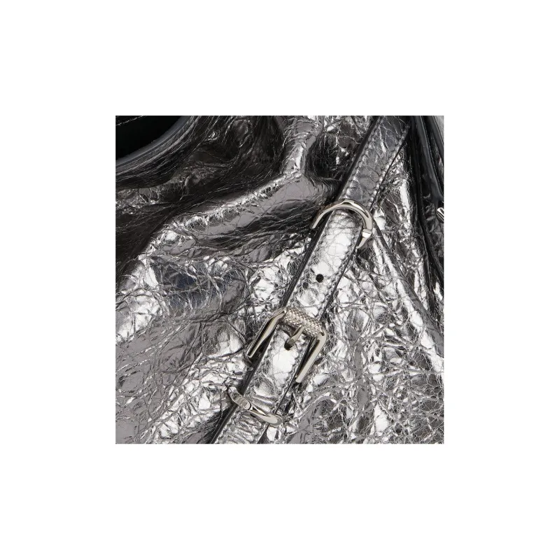Givenchy Sheepskin Handbag, Shoulder Bag Women's Silver-4