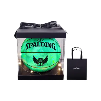 SPALDING Light And Shadow Series PU Basketball Green Size 7 Training Unisex
