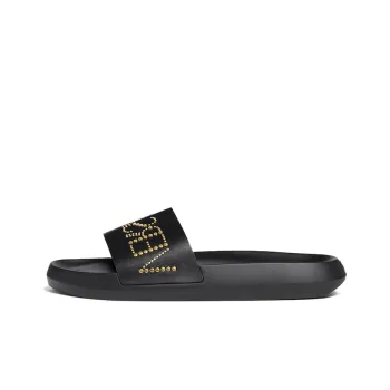 VERSACE Studded logo Leather Slides