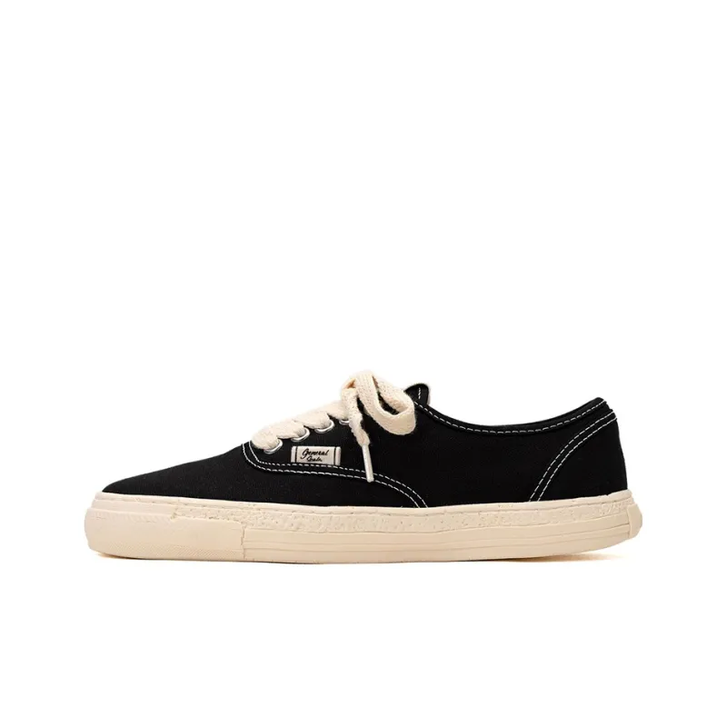MIHARA YASUHIRO Past Sole 5 Stylish Skateboarding Shoes Unisex Black White-0