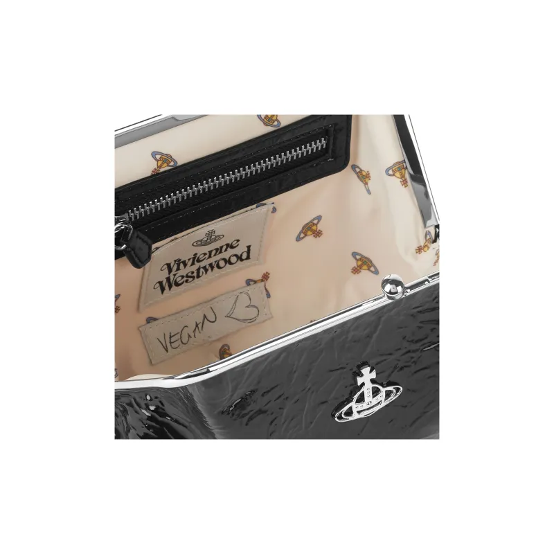 Vivienne Westwood PU Dumpling Bag Shoulder Bag Crossbody Bag Handbag Women's Black-3