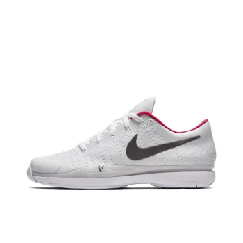 Nike Zoom Vapor 9.5 RF Flyknit Zoom Vapor Flyknit Hc Qs Abrasion Resistant Breathable Low Top Tennis Shoes Gray Black