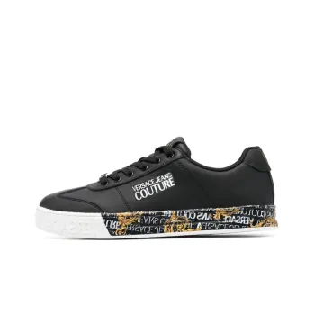 VERSACE JEANS Versace Low Top Stylish Skateboarding Shoes Men's Black