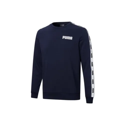 PUMA Sweatshirts Men Tweed Blue