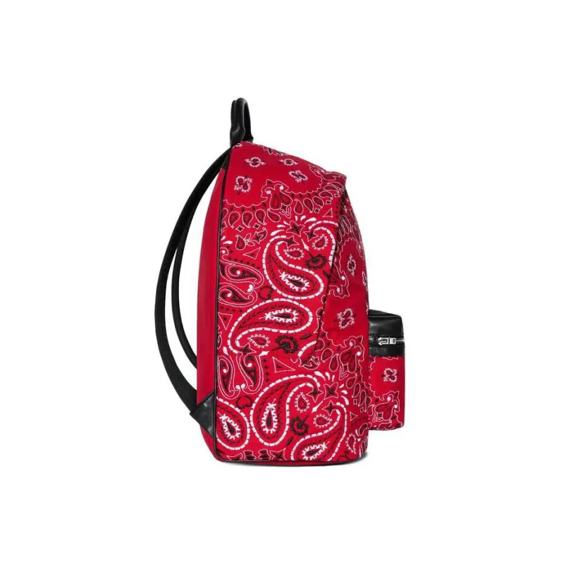 AMIRI Cotton With Calfskin Backpack Men's Red-2