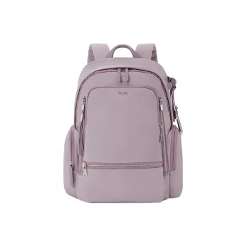 TUMI Voyageur Nylon Backpack Women's Gray Purple