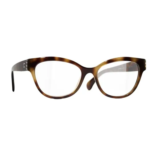 CHANEL Eyeglass Frames Women's Brown