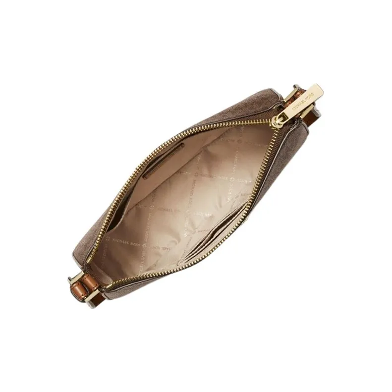 MICHAEL KORS Coated Canvas With Leather 3-in-1 Shoulder Bag Crossbody Bag Small Size Women's Brown-4
