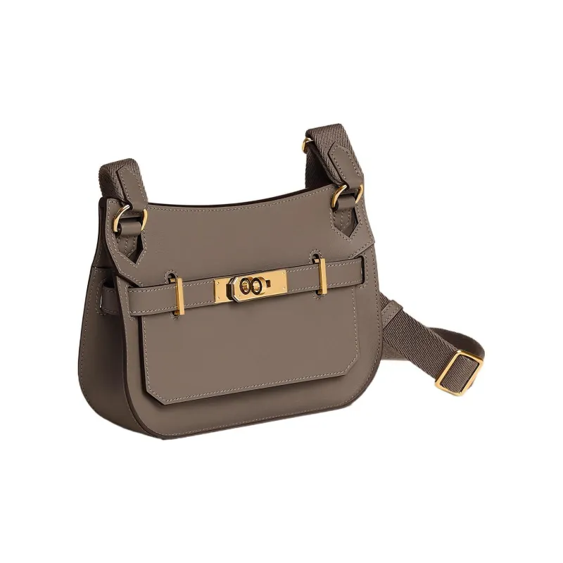 HERMES Jypsiere Swift Calfskin Shoulder Bag Crossbody Bag Mini Women's Elephant Gray-1