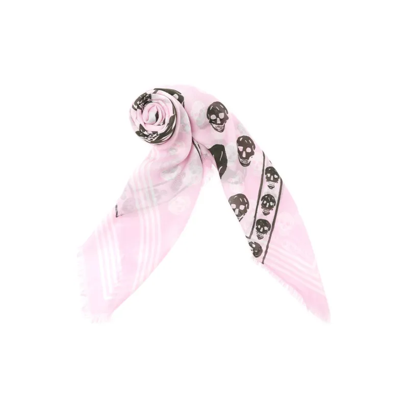 Alexander McQueen Silk Scarves Women's Pink-3