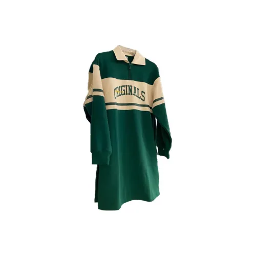 Adidas Long-Sleeved Dresses Women's Green