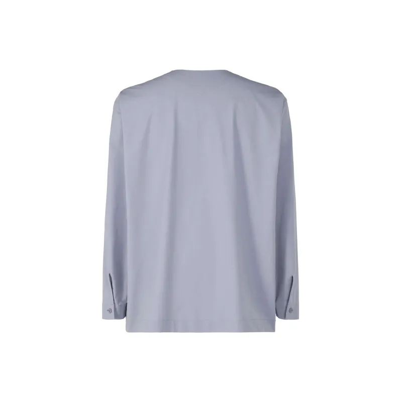 Homme Plissé Issey Miyake Shirts Men Blue Gray-1