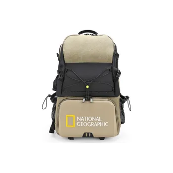 NATIONAL GEOGRAPHIC Fabric Travel Bag Backpack Large Size Unisex Army Green/Black/Gray