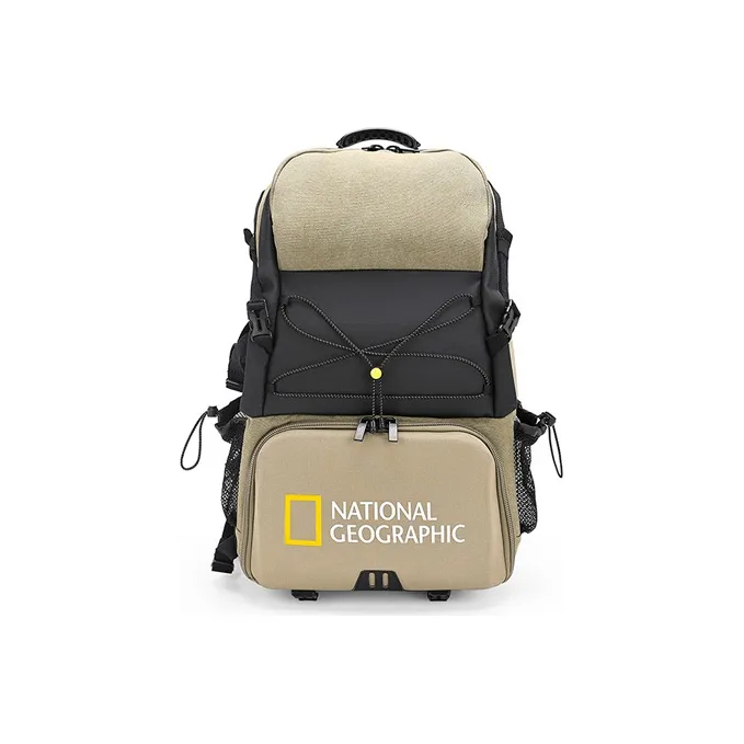 NATIONAL GEOGRAPHIC Fabric Travel Bag Backpack Large Size Unisex Army Green/Black/Gray-0