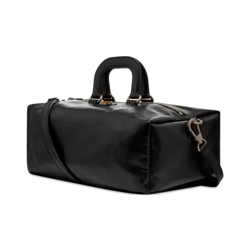 GUCCI Soft Leather Backpack One Shoulder Handbag Regular Unisex Black-1