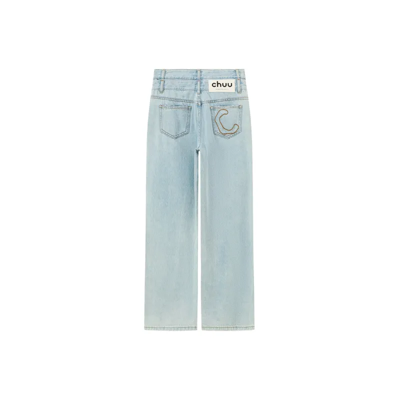CHUU Jeans Women's Light Denim Blue-1
