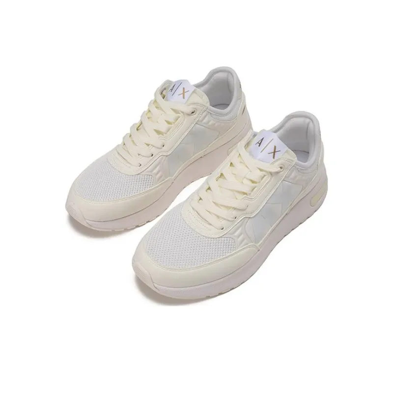 ARMANI EXCHANGE Low Top Sports Casual Shoes Men's Ivory-2