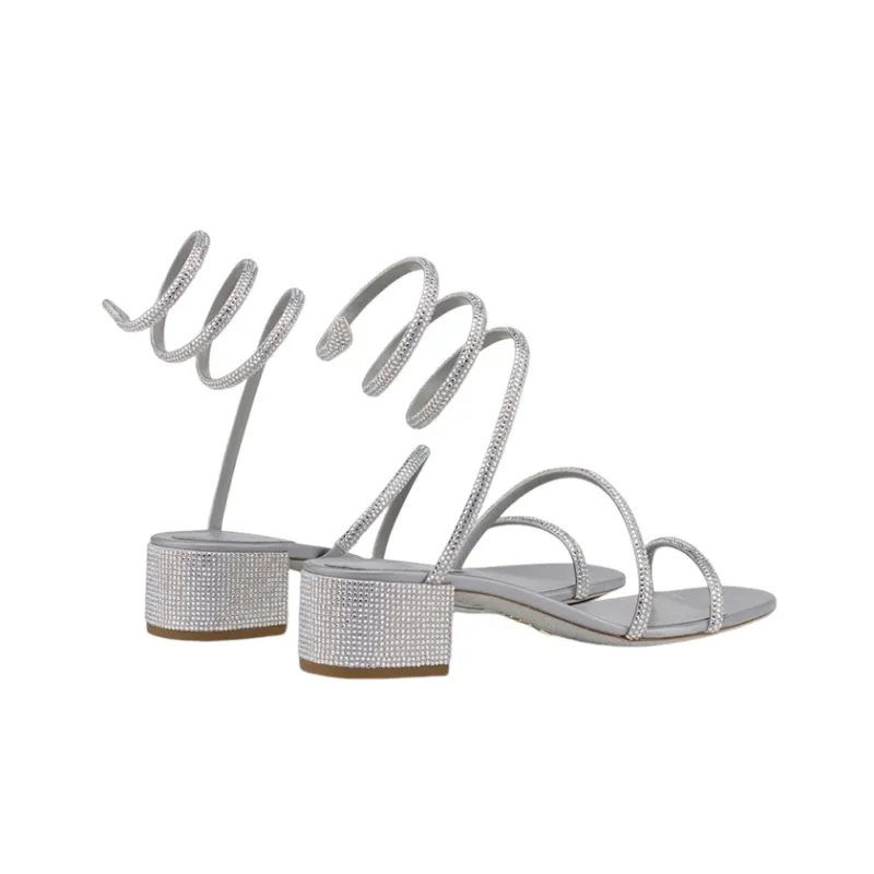 René Caovilla Cleo 45mm Open Toe Sandals-4