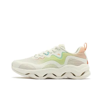 361° Outdoor Sports Anti Slip And Wear Resistant Breathable Low Top Running Shoes Women's White Green